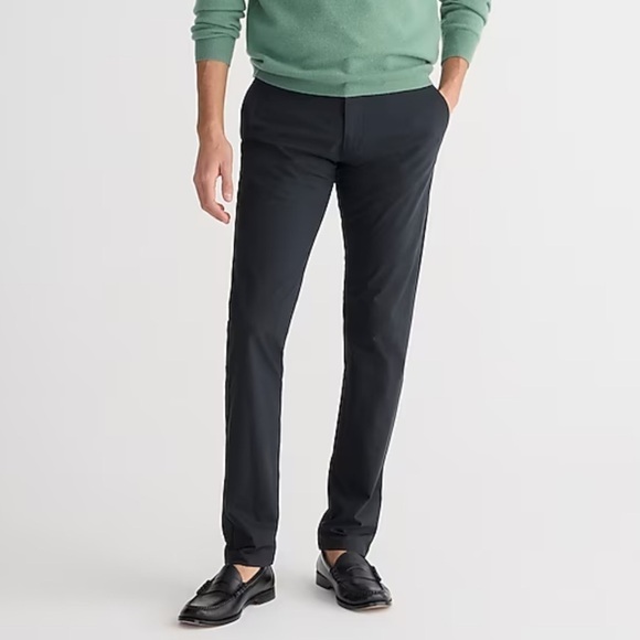 J. Crew 484 Slim-fit tech pant in Black size 34/32 NWT AW005 - Picture 1 of 13